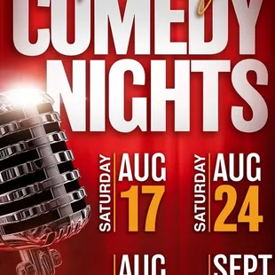 UPCOMING COMEDY NIGHTS!