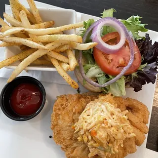 Japanese Fried Chicken Sandwich and Chips Dinner