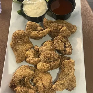 Phyllo Fringe Catfish, Mississippi Caviar Sauteed Bok Choy Dinner