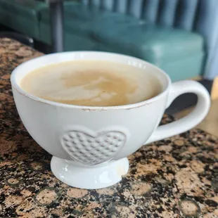 Hazelnut latte with oat milk