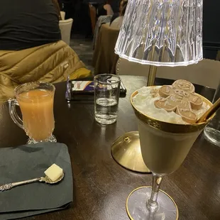 A warm "Belsnickle" with a sugar cube and a "Gingerbread Lane" with the gingerbread man on top!