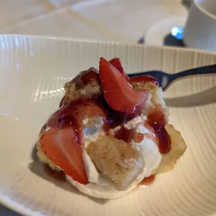 Strawberry basil shortcake