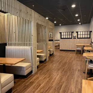 the interior of the restaurant