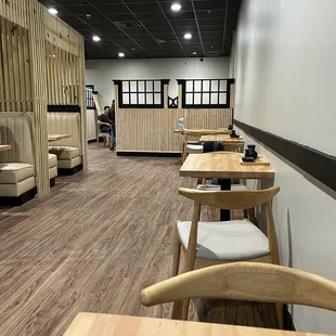 the interior of the restaurant