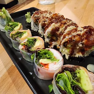 Tsunami Roll and Super Crunchy Roll