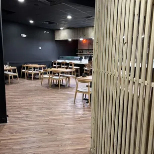 the interior of the sushi lounge