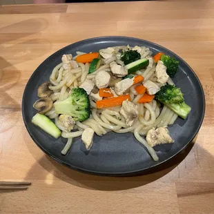 Udon with chicken