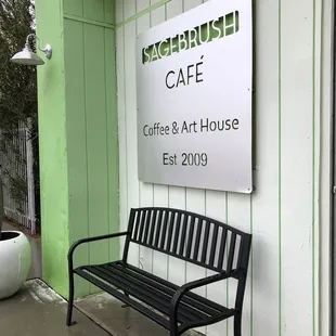 A bench to sit on outside and enjoy your moment.