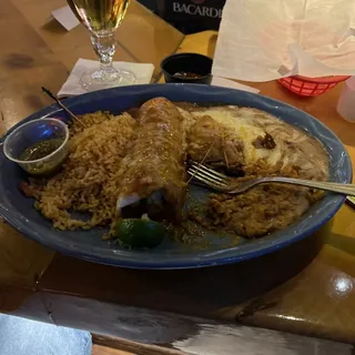 Enchilada, Taco, Burrito Combo