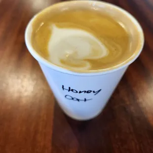 Honey Oat Milk Latte