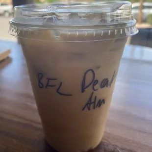 Iced Bananas Foster Latte