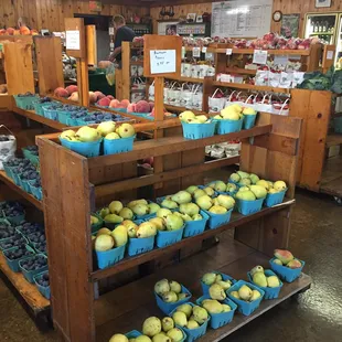 Tons of apples that come out throughout the summer and going through December