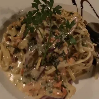 Smoked Salmon Linguine