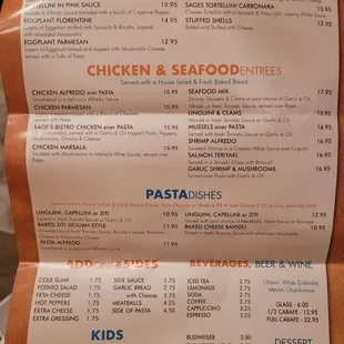 the menu