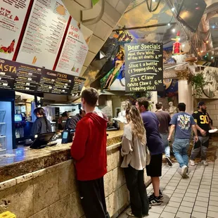 Inside the restaurant