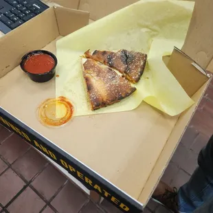 My burnt calzone the bottem was all burnt and the top was sorched.