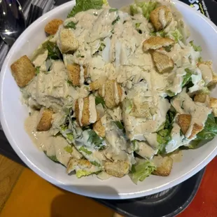 Caesar salad one of the best you can get hands down I've even ordered a party tray of this salad multiple times because it's so delicious!