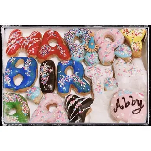 a variety of donuts