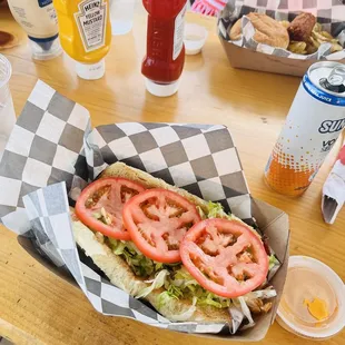 Box car fried chicken sandwich