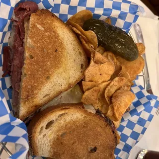 2. Zachs Corned Beef and Mustard Sandwich