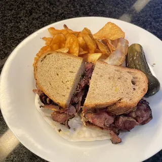 3. Sparkys Pastrami and Mustard Sandwich