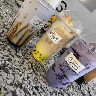 Brown Sugar Taro Milk Tea