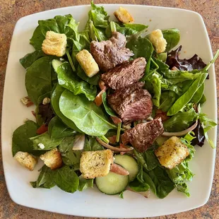 filet steak salad