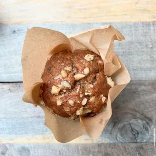 Banana nut muffin
