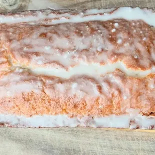Glazed lemon blueberry loaf