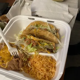 Fried Two Taco plate