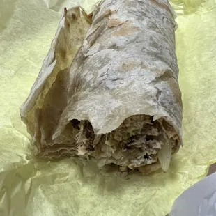 Machaca burrito