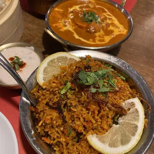 Goat Mutton Biryani, Chicken Tikka Masala
