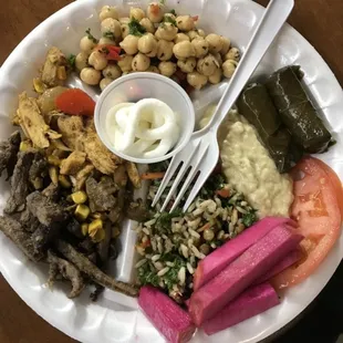 Platter with mixed sides