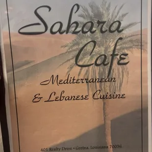 Menu Cover