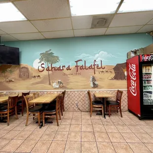 the interior of a restaurant