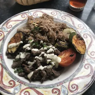 Lamb/Beef Shawarma Platter