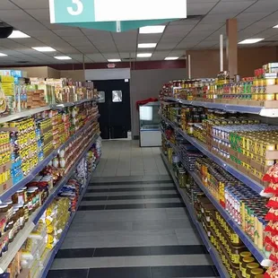 the aisle of the store