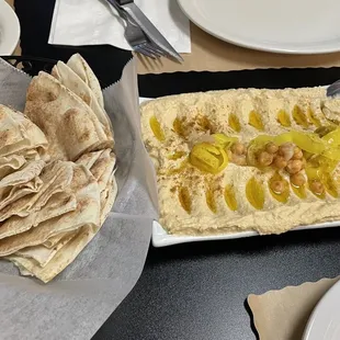 Pita Bread and Hummus