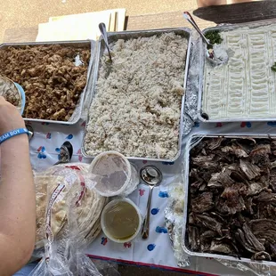  a table full of food