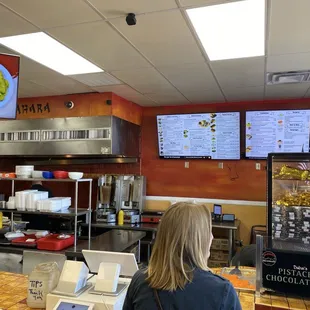 Entrance.   Nice vibe and full parking