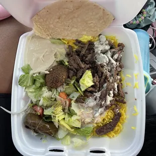 Beef and Lamb Shawarma Plate