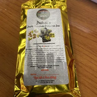 Pistachio dark chocolate