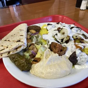 Lamb Kabob Sahara plate.