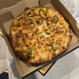 a pizza in a box