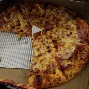 hawaiin large pizza