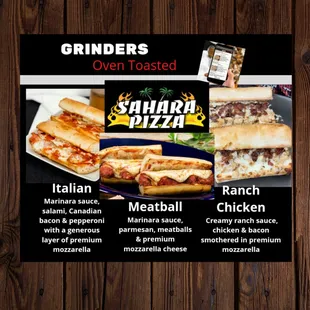 Sahara Pizza Grinders