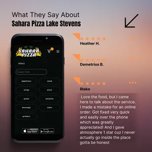 Thank you, for all the great reviews.
-Team Sahara Pizza
Order here: https://saharapizza.hungerrush.com/Order/Menu1