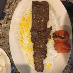 Lamb, meat with rice