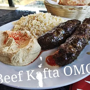 Look at the juices flowing from the Tender Juicy Kafta  perfection OMG