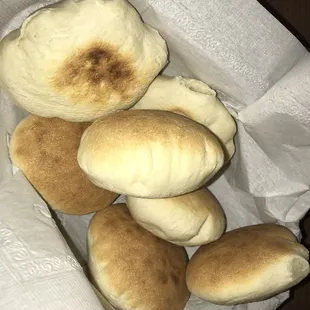 bread rolls in a paper bag